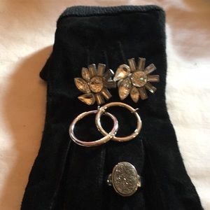 2 Pair of earrings and 1 Ring